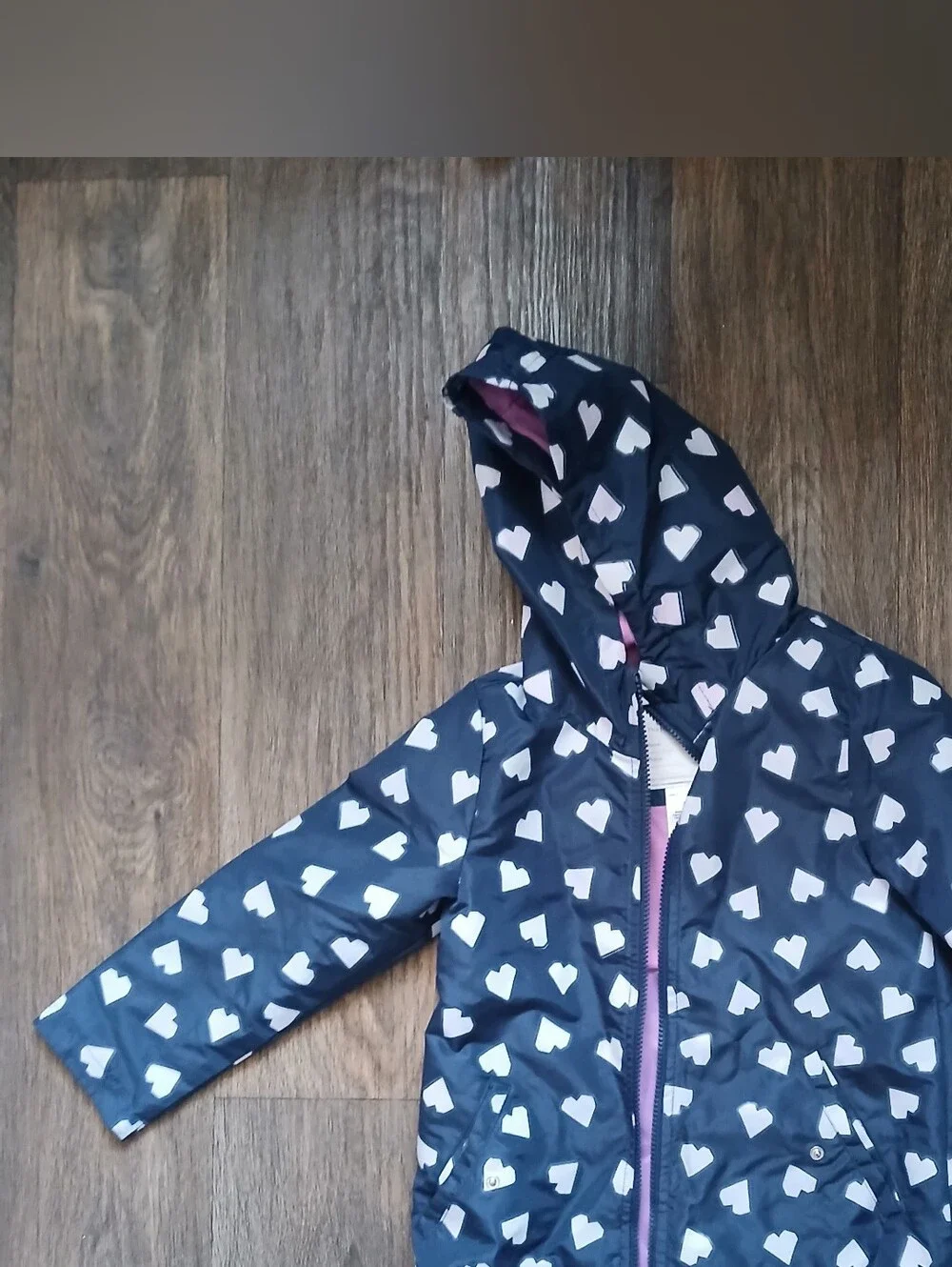 Carter's Toddler Heart Color Changing Rain Jacket.
